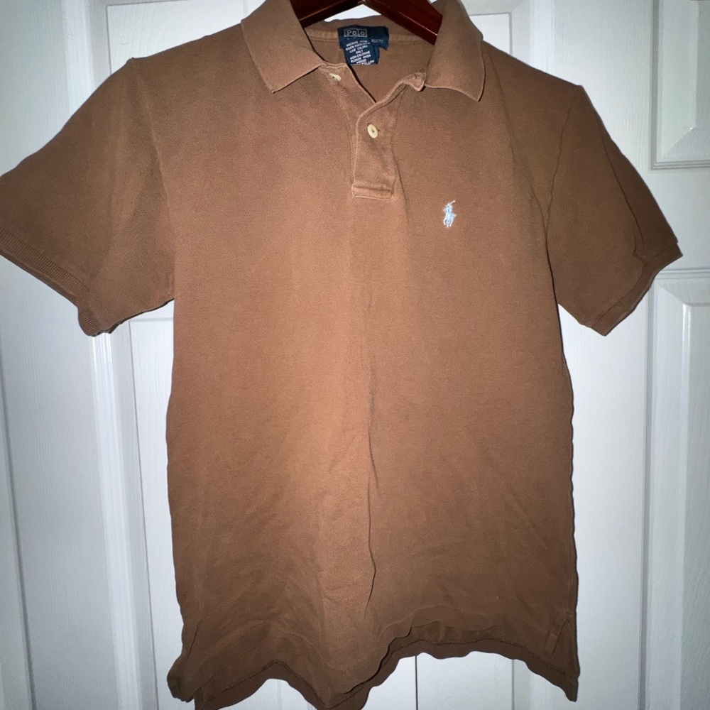 Polo Ralph Lauren Brown Short Sleeve Polo Shirt Youth M (12–14)